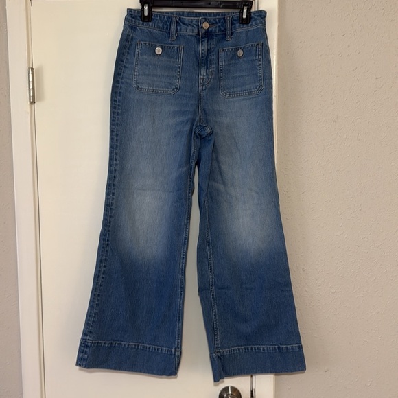 J.Crew High-rise Sailor denim trouser in 1996 semi-stretch 28P - Picture 6 of 13